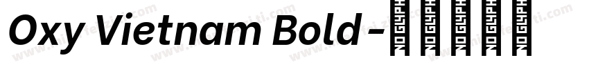 Oxy Vietnam Bold字体转换